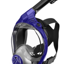 Full Face Snorkel Mask- Snorkeling Gear for Adults with Safe Dry Top Breathing System, 2025 Latest Foldable Panoramic View Snorkeling Mask for Men and Women, Anti Fog Anti Leak Size L/XL