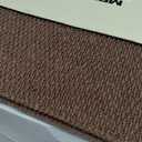 MBIGM Bullnose Non-Slip Stair Treads w/Reusable Adhesive 14 Pack 9.5" x 30" Wooden Steps Protection - TPU Backing with Steel Reinforcement - Anti-Slip Solution Knitted Brown Non Slip Stair Tread