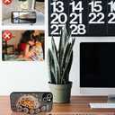 Compatible for iPhone 14 Case Cute with Strap Stand Finger Kickstand, Designer Cool Silicone Cases Funda Cover - Orange Flower Mandala