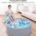 STARBOLO Ball Pit Balls for Toddlers Pack of 100 200 500 - BPA&Phthalate Free Non-Toxic Crush Proof Soft Plastic Balls for 1-5Years Old Toddlers Girl Kids Birthday Pool Playpen Tent Party