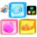 Stress Cube Fidget Toys Adults - Sensory Toys for Kids with Autism Stress Balls for Adults Squishy Toys for Anxiety Squeeze Fidgets for Teens Stress Relief Gifts Easter Basket Stuffers