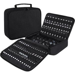 138 Hole Portable Socket Organizer, Drill Bit Organizer Drill Bit Holder Bit Pouch 1/4-Inch, 3/8-Inch, 1/2-Inch,Screwdriver Bit Organizer Drive Bit Adapter Storage Drill Bit Case Only
