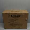 Dish Drying Rack, 2-Tier Large Dish Drying Rack for Kitchen Counter  Space Saving Dish Drainer Organizer with Utensil Holder and Cutlery Tray, Black