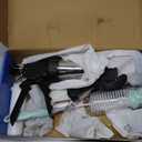 Professional Jerky Gun Kit  Stainless Steel Beef Meat Maker Machine with 5 Nozzles, 1 Meat Pusher, 5 Cleaning Brushes (2 Sets), Sausage Shooter Accessories & Bonus Pair of Gloves