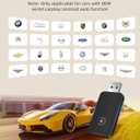 Wireless CarPlay Adapter, Plug & Play Stable Connection, Converts Wired to Wireless, Instant Connectivity Streaming for iPhone (iOS 10+)