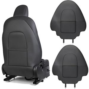 Upgrade 2024 for Tesla Model Y/3/S/X Accessories Back Seat Cover Seatback Protector for Kids Kick Protector Mats Waterproof Scratchproof Leather Protection Organizer Pocket