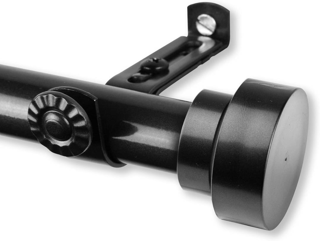 Casafoyer Thornhill Curtain Rod 13/16 inch 18-28" - Black