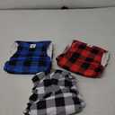CuteBone Dog Diapers Male Washable Belly Band for Male Dogs Wraps Pack of 3 DM27M, L (17"-21"), Classic Plaid