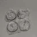 4 Pack Replacement Lids for 20 oz Tumbler, Spill Proof Splash Resistant Silicone Flip Covers Fit Inner Diameter 3.25 Inch Tumbler Cup, BPA-free & Straw Friendly (Flip Lid, 20 Ounce) (Clear)