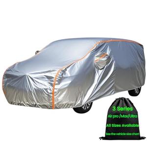 ANITANT Durable Bright Silver Four Seasons Mini Van Cover Waterproof All Weather Waterproof Large Car Cover Mini Van Cover Fit MPV Under 207"