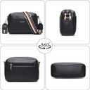 Small Crossbody Bags for Women, Vegan Leather Purse with Wide Adjustable Strap | Lightweight Shoulder Purse (Blue)