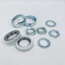 Upgrade Bottom Bracket Cup Set, for One-Piece Bottom Bracket Cup Set Silver Color (1.69" Cup-43mm OD)