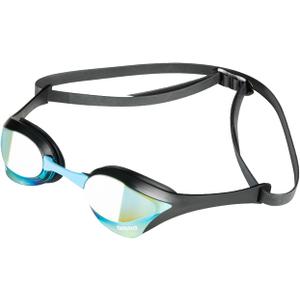 arena Unisex Cobra Ultra Swipe Racing Swim Goggles for Men & Women Anti-Fog Technology Dual Strap, Mirror/Non-Mirror Lens (Aqua / Black)