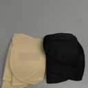 Zaruatu 4 Pairs Reusable Shoulder Pads, Removable Shoulder Pads for Womens Clothing, Washable Breathable Soft Sponge Pads for Men Sloping High Low Shoulders Blazer Suit (Black & Skin)