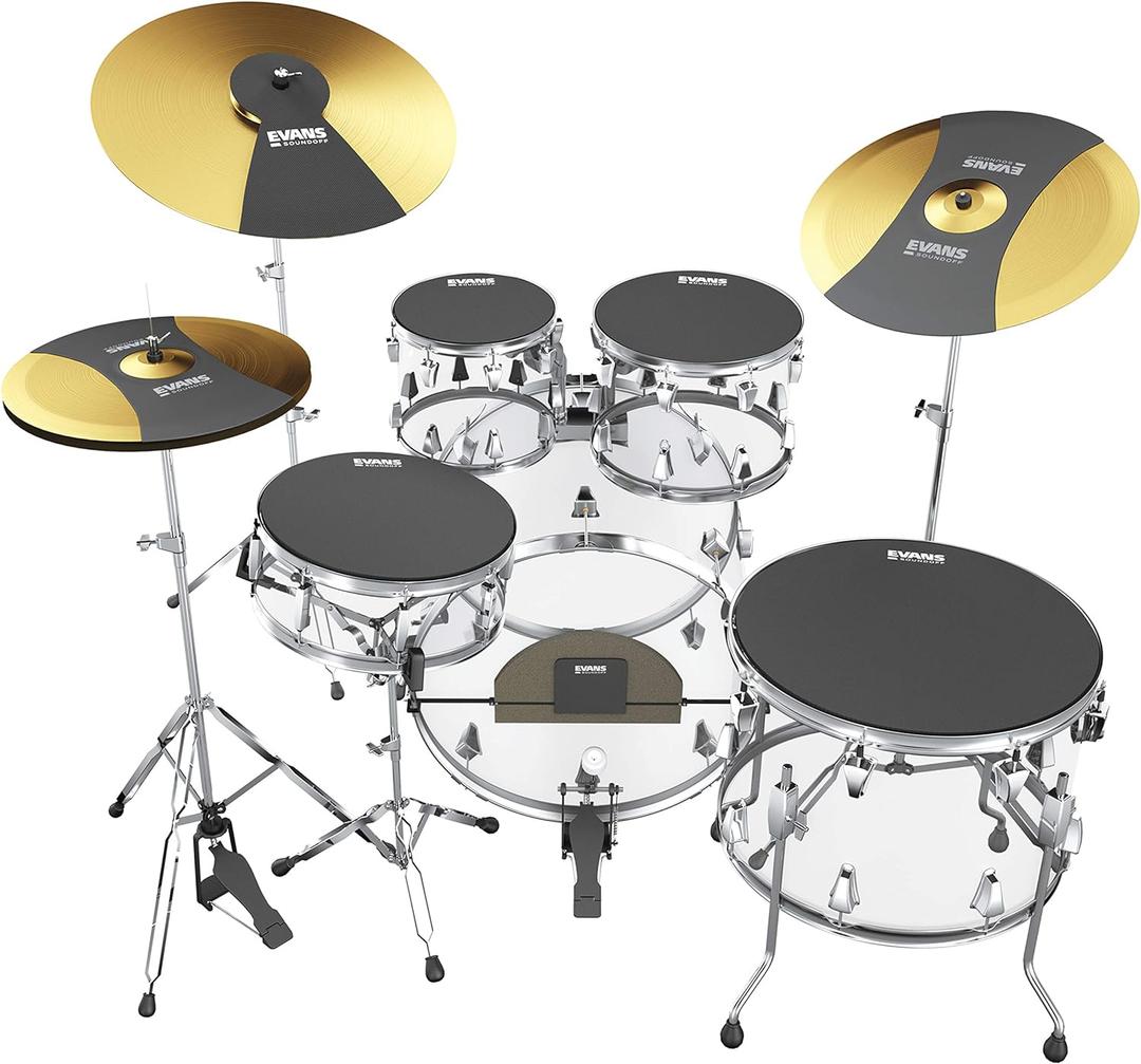 Evans Practice Pad (SOSETROCK) (Rock Box Set w/ Cymbal & Bass)