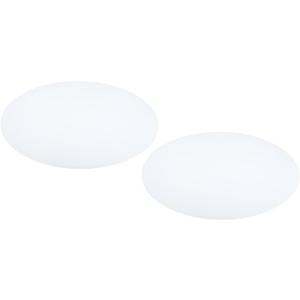 PATIKIL Lampshade Diffuser, 2 Pack 16" Diameter Round Diffuser for Drum Lampshades Pendants Light, DIY Light Shield, Frosted White