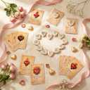 Gerrii 60 Set Easter Heart Christian Tokens Gift Jesus Love Wooden Religious Pocket Hugs Catholic Cards Bible Verse Token Bookmark for Church Friend Religious Party Goodie Bag Filler (Wood Color)