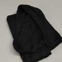 SherryDC Women's Cable Knit Thigh High Socks Winter Boot Stockings Extra Long Over Knee High Leg Warmers (Black)