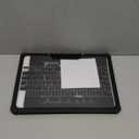 SEYMAC stock Case for MacBook, Shock-Absorbing Protection with Folding Stand &Mouse Pad Case for MacBook Pro 14 inch, HardBlack