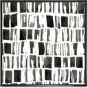 Abstract Monochrome Bricks Canvas Wall Art Modern Framed Geometric Print Black & White Dcor, Size: 30"L x 30"W
