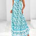 BTFBM Casual Women Summer Maxi Dresses 2026 Loose Sleeveless Sundress Spaghetti Strap Boho Long Dress Vacation (L)