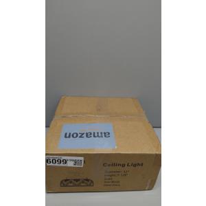 Semi Flush Mount Ceiling Light, 12 Inch Large Gold Ceiling Light Fixture, 3-Light Globe Glass Farmhouse Kitchen Lighting Fixtures for Bathroom, Hallway, Dining Room (Bulb Not Included)