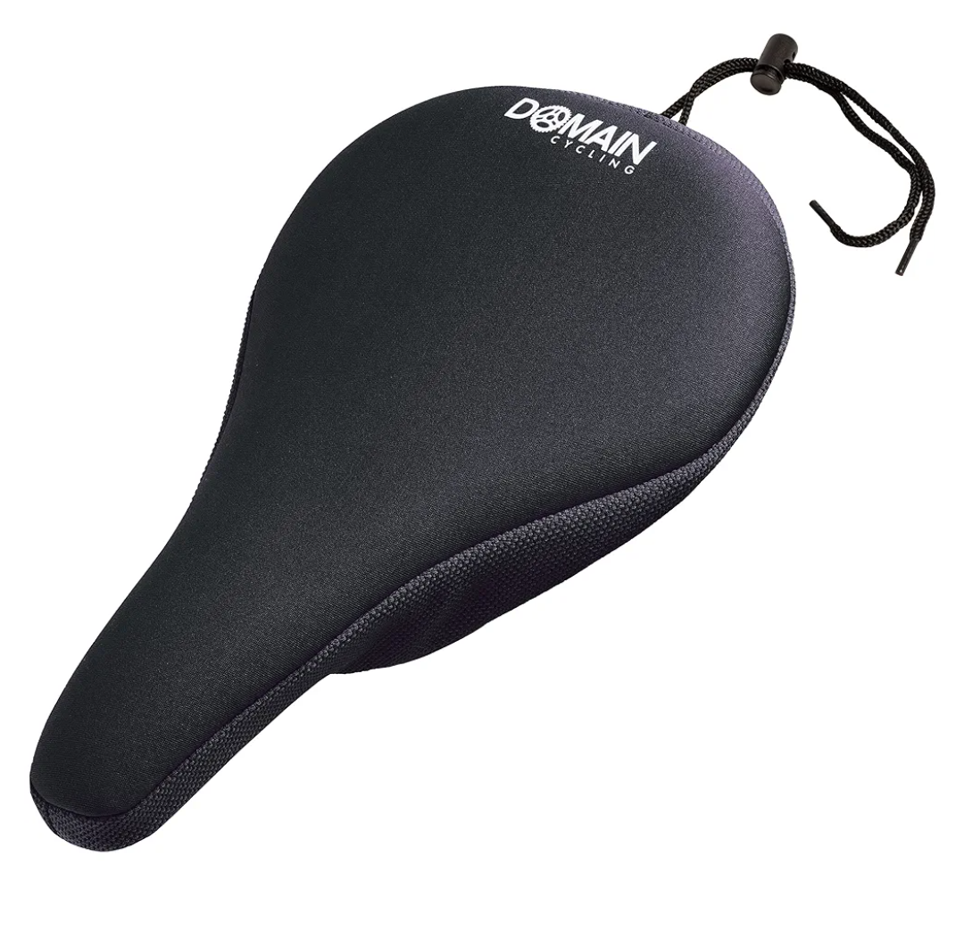 Bike Seat Cushion - Ultimate Comfort, Fits Peloton Seat Cushion and Most Exercise and Spin Bikes, Padded Gel Bike Seat Cover to Make Peloton Bicycle Seat Comfortable, 10.5”x7”