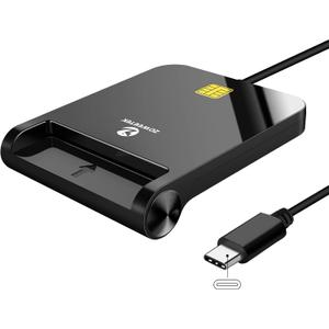ZOWEETEK CAC Reader USB C, CAC Card Reader Military, DOD Military USB Common Access CAC, Compatible with Windows 10/11, Mac OS 10.15 and Linux (Type C)