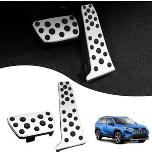 TTCR-II Pedal Covers for Toyota Avalon RAV4 2019-2024, Camry 2018-2024, Highlander 2020-2025, Sienna Venza 2021-2025 and for Lexus ES 2018-2025, UX 2019-2025, Brake and Gas Pedal Pad (Auto, 2 Pcs)