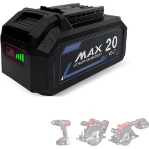 20V 6.0Ah Battery for SKIL PWRCORE 20V Series Cordless Power Tools, Replacement for Skil Battery Model BY519601, BY519603, BY519702, Lithium-Ion