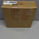 Dingion 8 Pcs 9.8" Small Christmas Cabinets Wreaths Mini Wreaths for Kitchen Window Chair Backs with Ribbon Bell Artificial Greenery for Farmhouse Holiday Decoration(Velvet,Classic,Brown)