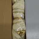 DIYDEC Christmas Tree Topper, 43x13 Inches Large Champagne Christmas Toppers Bows Glitter Satin Mesh Tree Bow for Xmas Ornaments Party Holiday Home Wedding Decoration