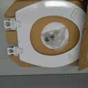 BEMIS 500EC 390 Toilet Seat with Easy Clean & Change Hinges, 1 Pack Round, Cotton White