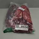 Mandonce Leather 2 Piece Sets with Fur Python Texture V Neck Crop Top and Leather Shorts Set Y2k Sexy Party Outfits (Red, Small)