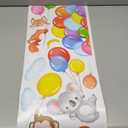 decalmile Forest Animals Balloon Wall Decals Monkey Lion Koala Wall Stickers Baby Nursery Kids Bedroom Playroom Wall Decor