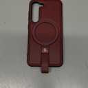 Butaiga for Samsung Galaxy S23 Leather Case with Stand, AntiSlip Grip Ring, Fits for MagSafe (Burgundy, S236.1inch)