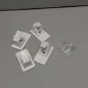 Adhesive No Drill Curtain Rod Brackets - Heavy Duty 30LB Holders for Bathroom Bedroom Kitchen, Universal Damage-Free Window Rod Hooks with Nail-Free Installation (4PC White)