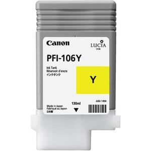 Canon PFI-106Y 6624B001AA AB6-1494 6300 6350 6400 6450 Toner Ink (Yellow) in Retail P