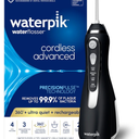 Waterpik Cordless Advanced 2.0 Water Flosser For Teeth, Gums, Braces, Dental Care With Travel Bag and 4 Tips, ADA Accepted, Rechargeable, Portable, and Waterproof, Black WP-582