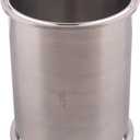 DERNORD Sanitary Spool Tube with Clamp Ends, Stainless Steel 304 Seamless Round Tubing with 6 inch Tri Clamp Ferrule Flange(Tube Length: 8 Inch / 204MM)