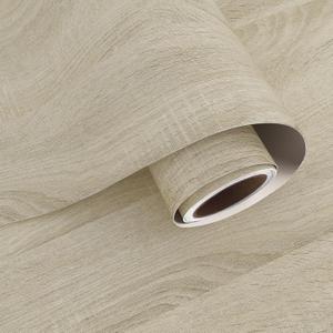 VaryPaper 15.7" x 315" Beige Oak Wood Wallpaper Peel and Stick Natural Wood Grain Contact Paper for Countertops Cabinets Waterproof Self Adhesive Wood Vinyl Wooden Wall Paper for Farmhouse Bedroom
