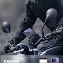 Lamicall Motorcycle Phone Mount Holder - [Camera Friendly] [1s Lock] Bike Phone Holder Handlebar Clamp, Bicycle Scooter Phone Clip, Gifts for iPhone 17, 16, 15 Pro Max, Galaxy S25 Ultra, 4.7-7" Phones