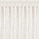 Boho Macrame Window Curtain Room Divider Doorway Curtain 79 x 35 Inches Large Long Macrame Wall Hanging for Living Room Bedroom Bohemian Home Decor Wedding Backdrop, Dreamcatcher - 1 Panel
