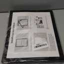 CRUGLA 8x10 Magnetic Picture Frames for Refrigerator 12 Packs, Modified Magnetic Sheet with Self Adhesive Backing, Black 8 by 10 Magnetic Photo Craft Frame Set for Glass Window Door Cubicle