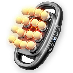 16 Head Massage Gun Deep Tissue - 2026 Upgrade 16-Drive Back Muscle Massager with 3 Modes & 30 Intensities, Portable Quiet Percussion Massager for Legs, Waist, Back, Neck, Buttocks Muscles Pain Relief (Black)