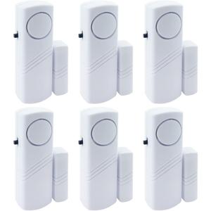 Door Window Alarm, 90DB Door Alarms for Kids Safety, Wireless Sensor Door Window Burglar Alarm-Window Pool Alarms for Home, 6 Pack