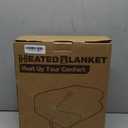 Heated Blanket Electric Blanket Full Size 72''x84'' with 9 Heating Levels, 1-10 Hour Auto Shut Off, Machine Washable, Flannel & Sherpa Soft Warming Blanket for Couch, Bed, Office - Dark Grey