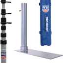Flagpole-to-Go Ultimate Tailgate Kit with Portable Flagpole and Tire Mount, 20 Ft with Foam Bumper