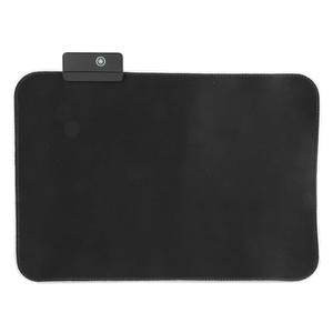 LVLUP 7 LED Gaming Mouse Pad - Black Fabric Surface, Rubber Base