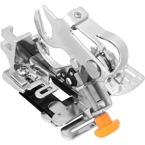55705 Ruffler Foot Sewing Attachment, Adjustable Gathering Foot, Stainless Steel Sewing Machine Gathering Presser Foot, Foldable up to 8mm and Pleat Distance 60mm